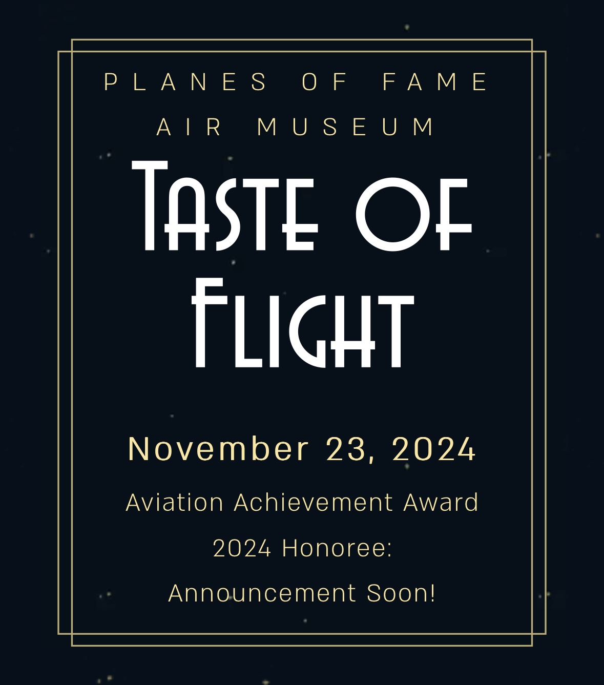 SAVE THE DATE! ZANOLI at the Taste of Flight Gala